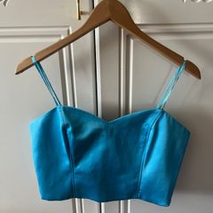 ladies satin crop top new bnwt