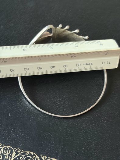 Sterling earrings and bangle set
