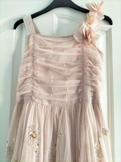 Stunning pink/rose gold occasion dress from Next , age 12