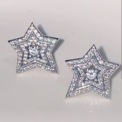Asymmetric Stars Stud Earrings New
