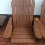 2 handmade wooden Adirondack garden chairs Image 3