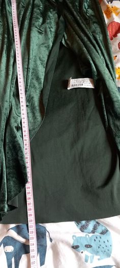 Green Velvet knee length dress M