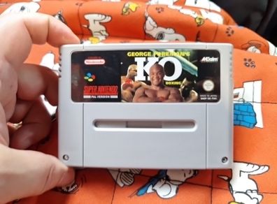 George Foremans KO Boxing Snes Super Nintendo Arcade Retro Games Original