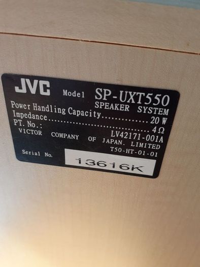 1x JVC Speaker. 20W