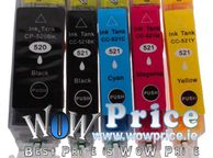 main image for ad Ink Cartridges C-520BK C-521BK/C/M/Y For Canon Multi Pack