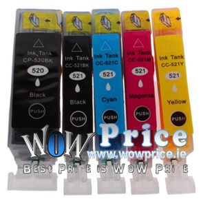 Ink Cartridges C-520BK C-521BK/C/M/Y For Canon Multi Pack