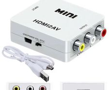HDMI TO RCA AV Composite 1080p Video Converter Box Adapter CVBS Scaler A132