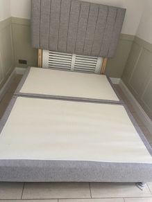split base king size bed + headboard