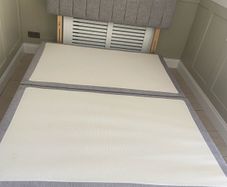 split base king size bed + headboard