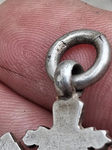 Chester Sterling Silver & 9k Rose Gold Fob(10 grams)