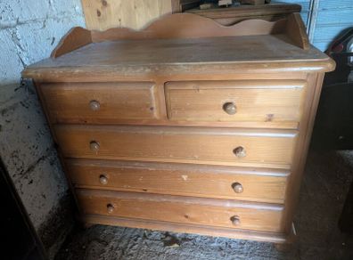 wooden drawers