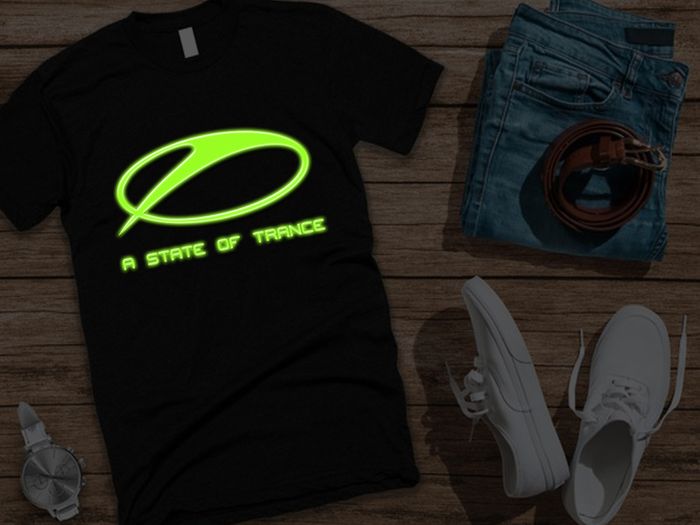 ASOT a state of trance t-shirt glow in the dark t-shirt Armin Van Buuren dj t-shirt