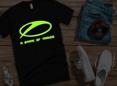 ASOT a state of trance t-shirt glow in the dark t-shirt Armin Van Buuren dj t-shirt