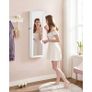 Jewellery cabinet jewelry cabinet hanging, lockable mirror cabinet, wall cabinet with mirror and numerous compartments, wall mounting, hanging on the door, Image 4