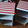 lockers open faced with really nice red stripe on top to add character x2 Image 2