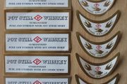 Neck and footer John Power &amp; Son whiskey bottle vintage labels