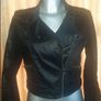 Only Ozzy Black Biker jacket Leatherette Perfect condition size UK10 EUR38 Postage included Image 3