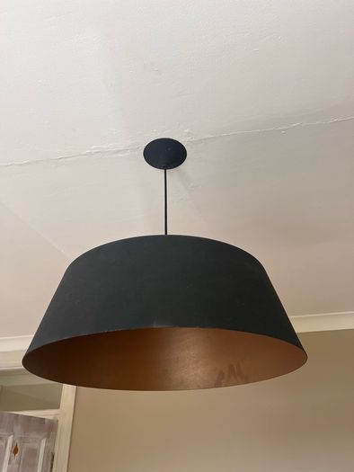 black pendant light