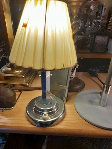 Art Deco Chrome Bedside Lamp