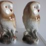 Pair of Vintage Porcelain Owls Image 4