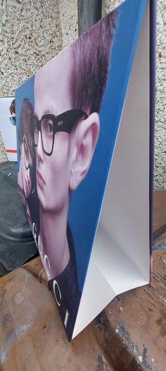 2 x glasses advertising double sided showcards displays items,,nice condition, well known brands , sold as seen ,