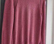 NEXT Blush Metallic Rollneck Knit Sz M (Fit 10-14UK)