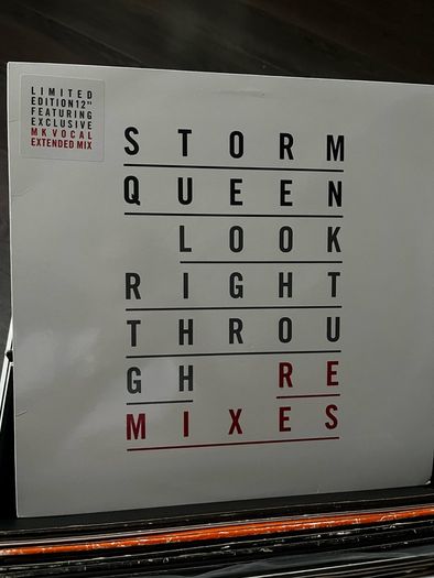 2013 limited edition .Storm Queen Look right through remixes 12" vinyl