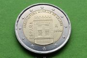 Spain 2020 year Uncirculated 2 Euro coin.