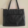Debenhams genuine black leather handbag in very good condition see last three photos for exact measurements and condition etc FREE TRACKED POSTAGE INCLUDED Image 2