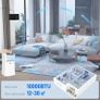 10000 BTU Air Conditioning Unit, 3-in-1 Portable Air Conditioner, Dehumidifier, Cooling Fan with Remote Control, Digital Display, 2 Speeds, 24H Timer, Window Venting Kit, 18m Image 6
