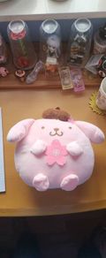 Sanrio pompompurin sakura cute plush bag limited edition