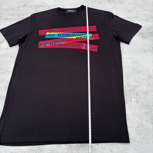 Black Dsquared2 Logo Tape T-Shirt