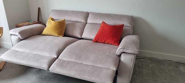 Like New 3 Seater Power Reclining Sofa