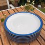 Blue Denby plates x 7 and bowls x 4 Image 3