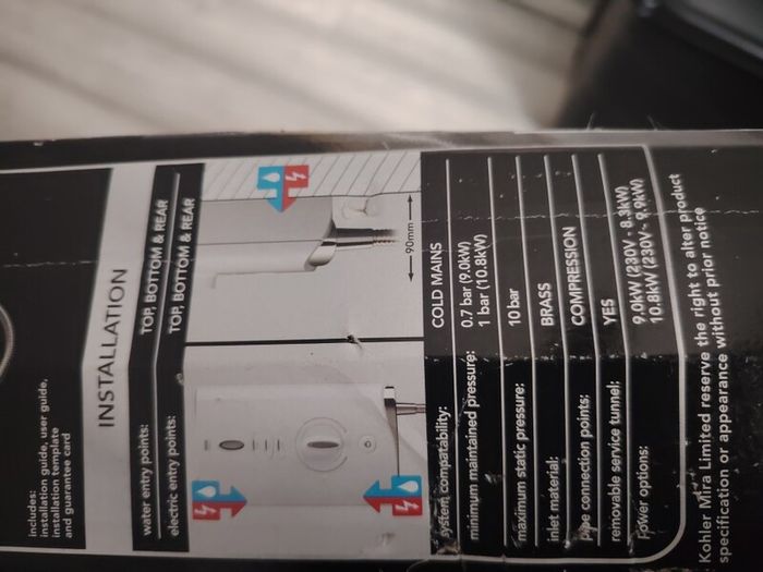 electric pressure shower