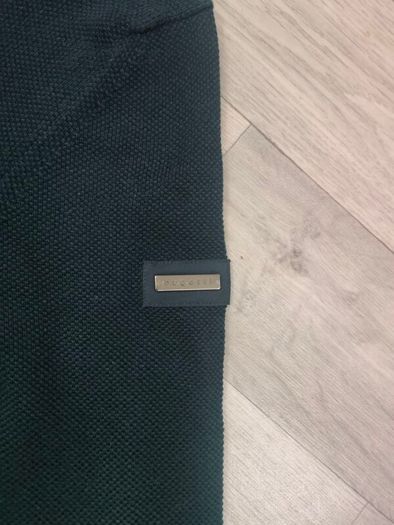 Bugatti Half Zip Cotton Jumper Mens Medium