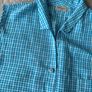 Avalon Designs Blue Gingham Sleeveless Shirt Size 12 Image 2