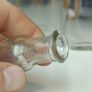 492 - Set of 7 Vintage Clear Glass Screw Cork Top Collectible Decorative Bottles Image 4