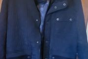 Mens black quilted Firetrap Coat