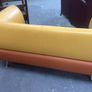 Yellow and orange couch Image 3