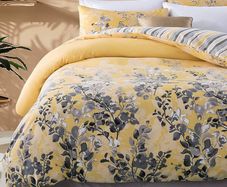 MULTIPLE SIZES AVAILABLE Duvet Cover Sets Double Bed (200 x 200 Cm) with 2 Pillow Cases Reversible Brushed Microfiber 3 Piece Hypoallergenic Printed Quilt Cover Bedding Set