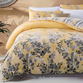 MULTIPLE SIZES AVAILABLE Duvet Cover Sets Double Bed (200 x 200 Cm) with 2 Pillow Cases Reversible Brushed Microfiber 3 Piece Hypoallergenic Printed Quilt Cover Bedding Set
