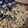 Loose Lego City Police Sets and Pieces White and Blue Lego Image 8