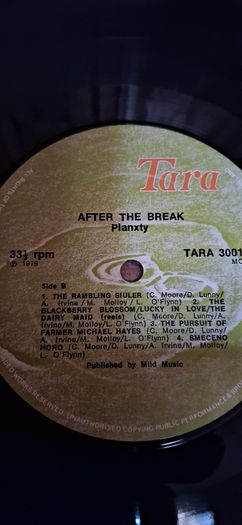 Planxty - After The Break - LP - Irish Music - Tara Records - 1979