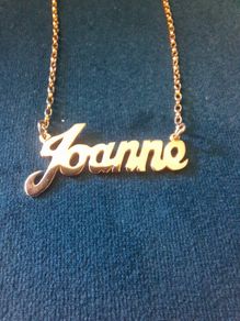 Gold name necklace