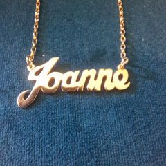 Gold name necklace