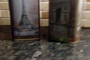 2 Vintage Paris  Money Box Tins