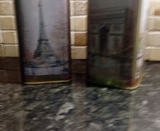 2 Vintage Paris  Money Box Tins