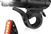 Super Bright Bike Light Set, Powerful LED USB Rechargeable Front Headlight and Back Taillight, 2000mah Lithium Battery, Waterproof, 4 Lighting Modes Mountain Road Bicycle Lights (FREE POSTAGE)