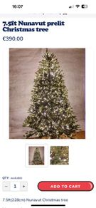 7.5ft Christmas Tree - Pre Lit 1500 lights
